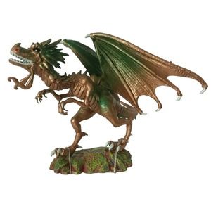 Fantasy Green Dragon Figure Runner Warrior Model Toy Figurine Mobile Jointed